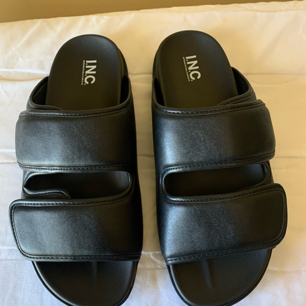 INC Levine Black Sandal for Men